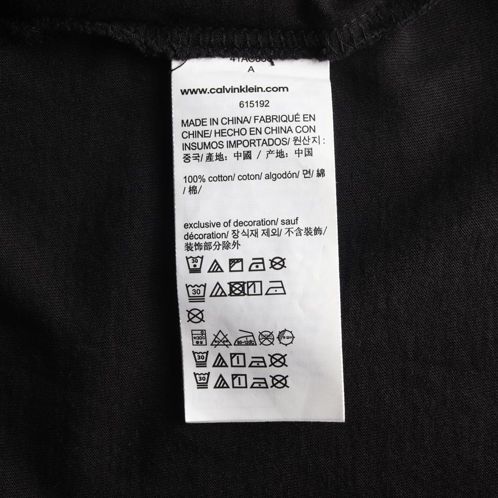 캘빈클라인 블랙 빅보로 반팔 라운드 티셔츠 이미지 6