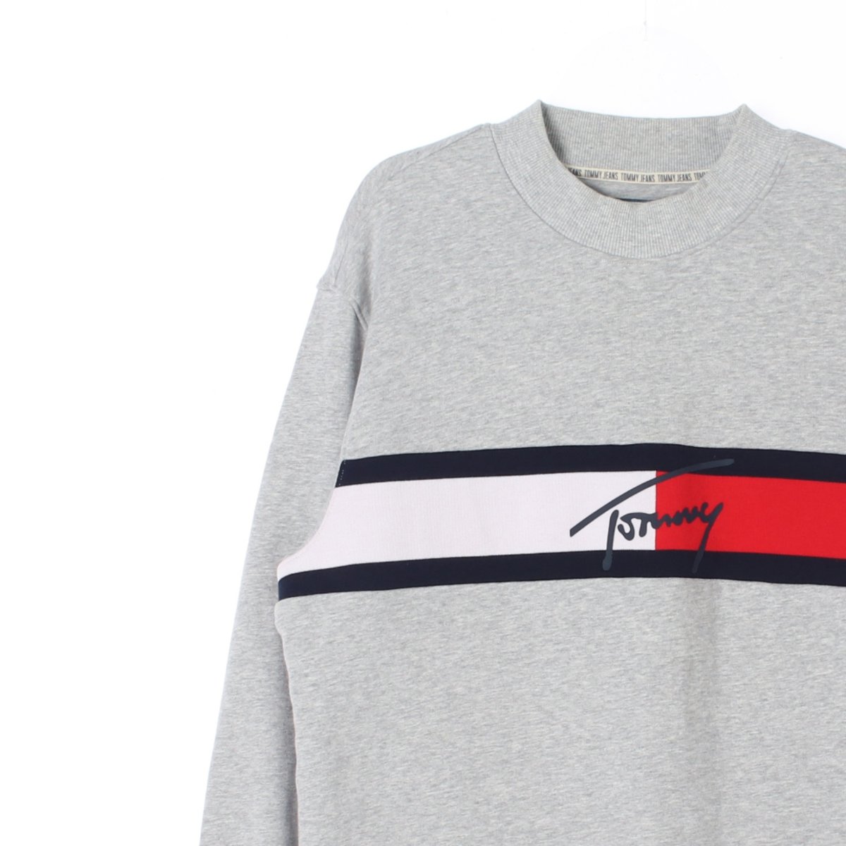 타미힐피거 그레이 로고 맨투맨 스웨트셔츠 이미지 2