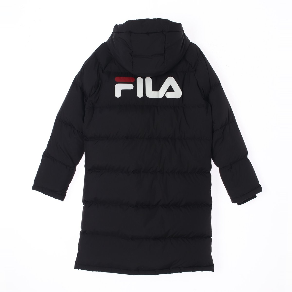 휠라 블랙 구스다운 빅로고 패딩 이미지 5
