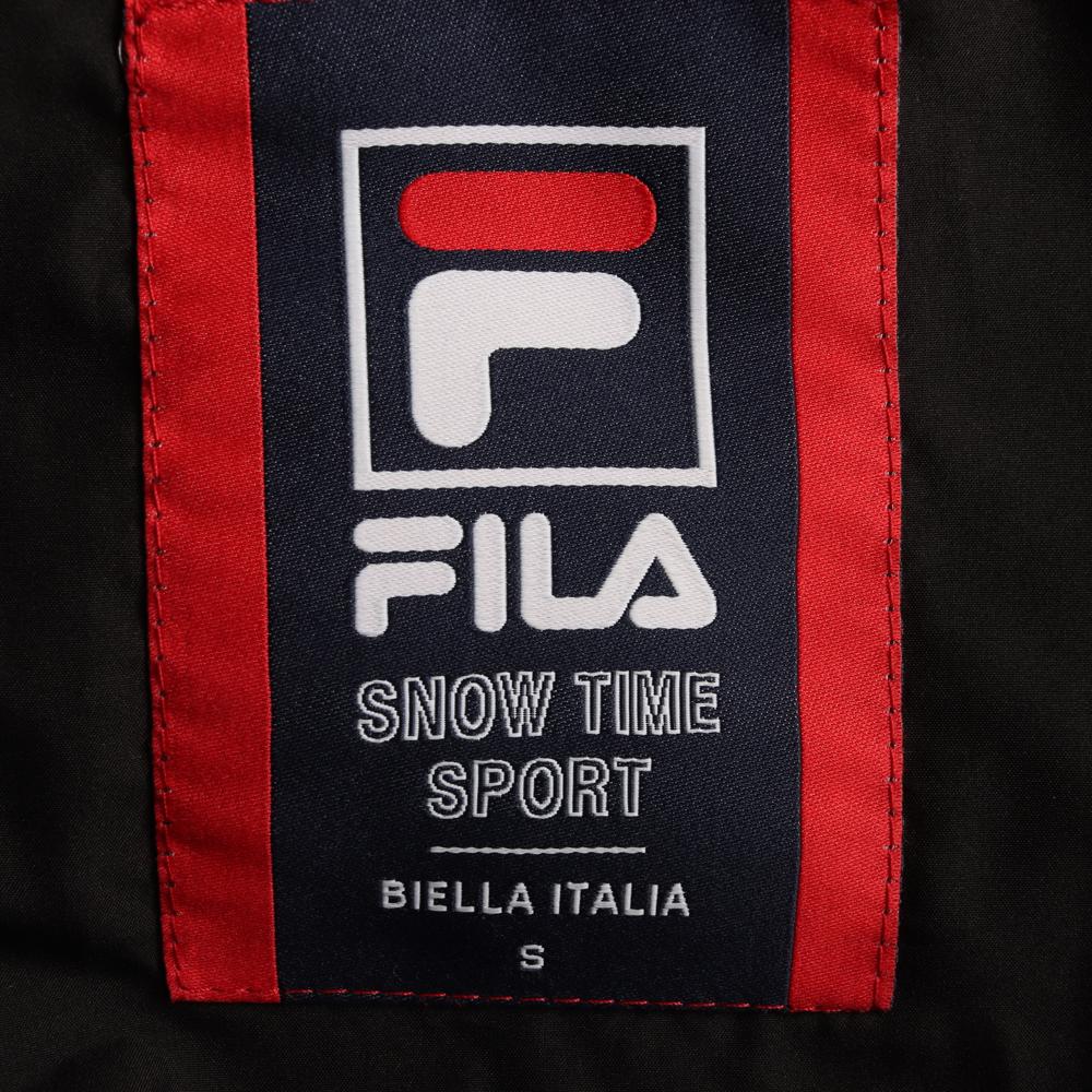 휠라 블랙 구스다운 빅로고 패딩 이미지 6