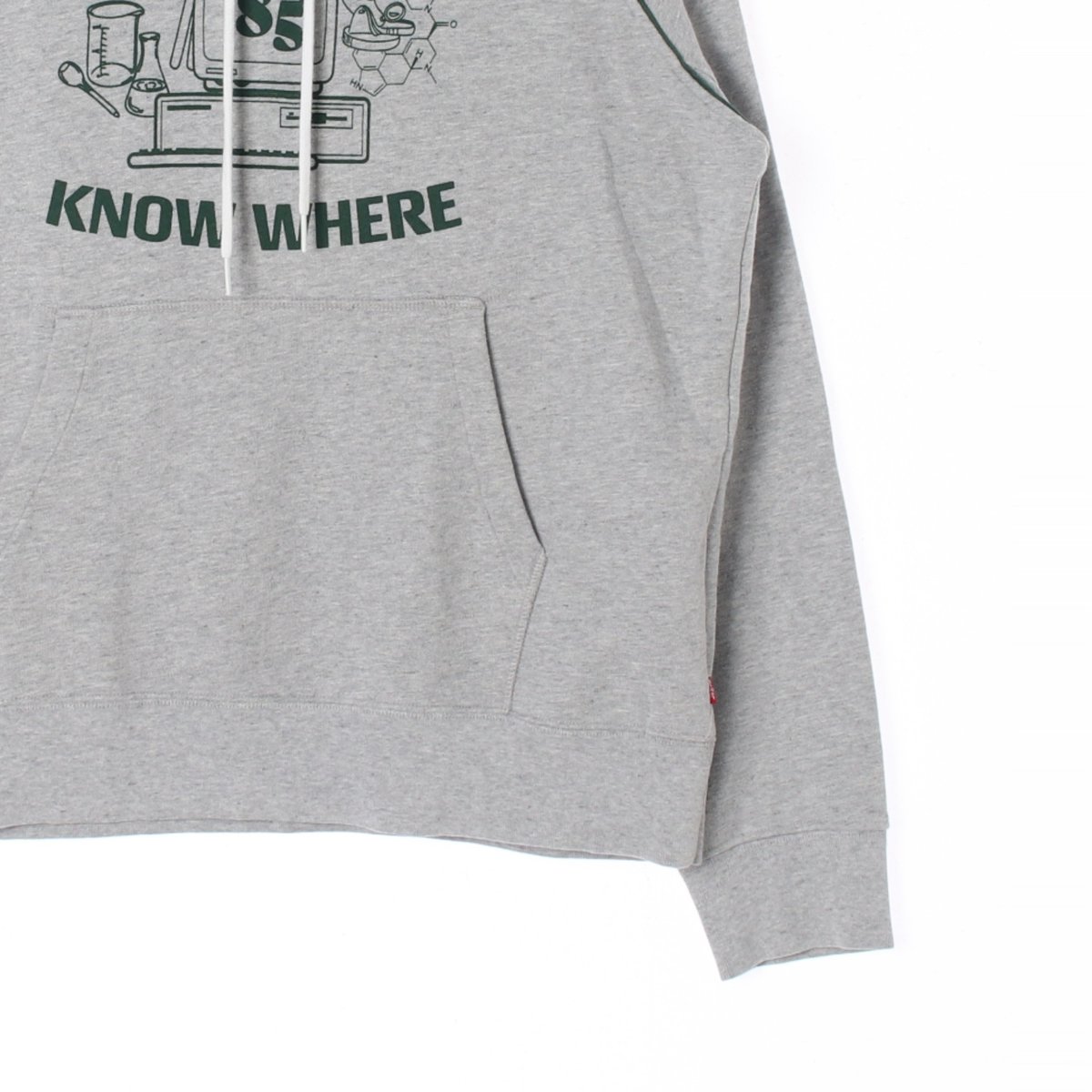 리바이스X기묘한이야기 그레이 후드 티셔츠 이미지 3