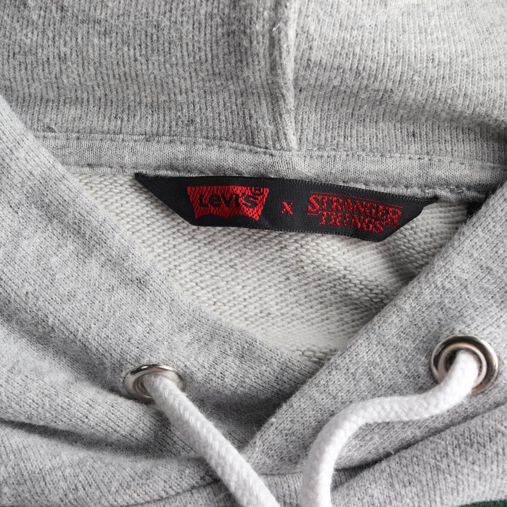 리바이스X기묘한이야기 그레이 후드 티셔츠 이미지 5