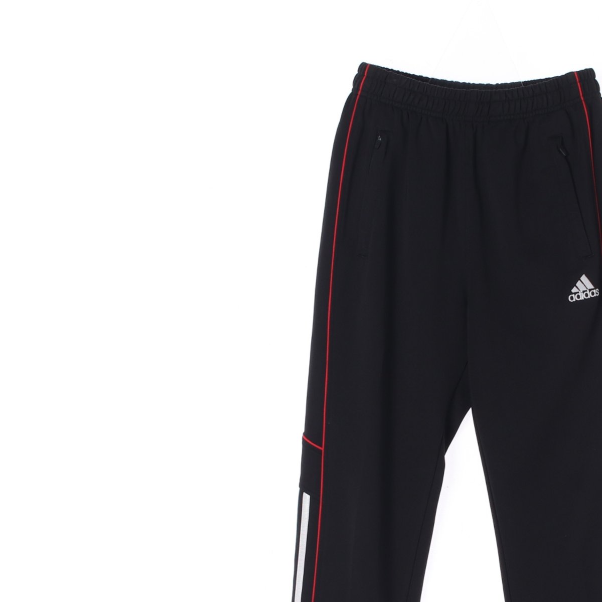 아디다스 블랙 레드스티치 트레이닝 바지 스웨트팬츠 이미지 2