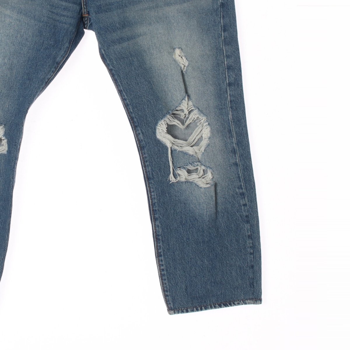 리바이스502 중청 데미지드 진 데님 청바지 이미지 3