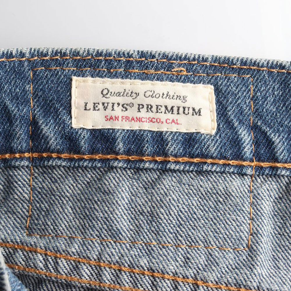 리바이스502 중청 데미지드 진 데님 청바지 이미지 5