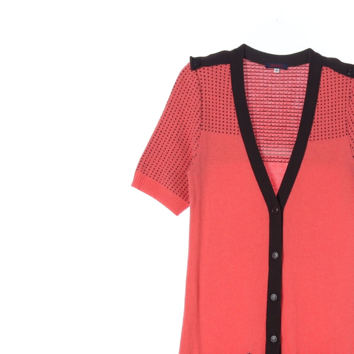 겐조 울80% 반팔 롱 가디건 이미지 2