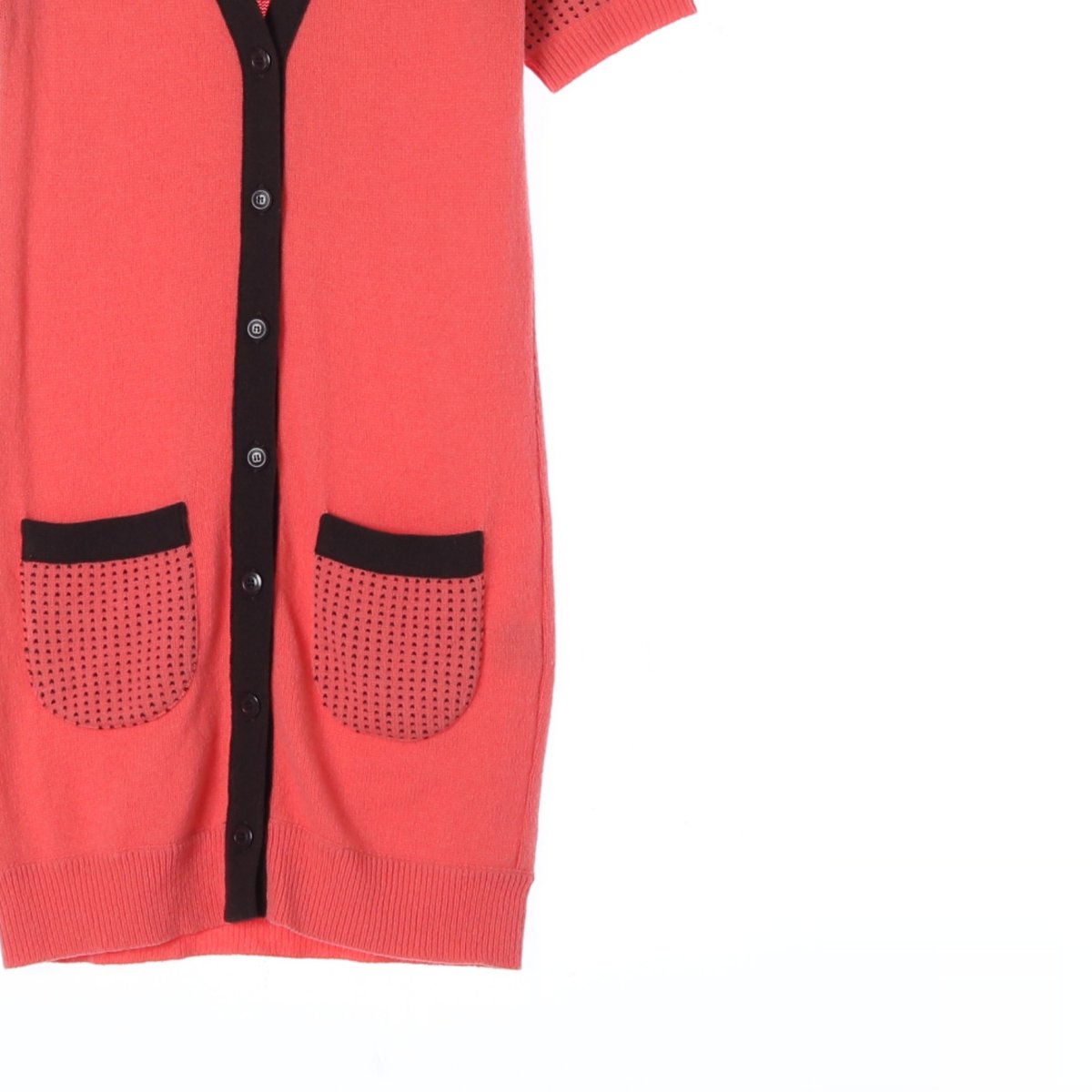 겐조 울80% 반팔 롱 가디건 이미지 3