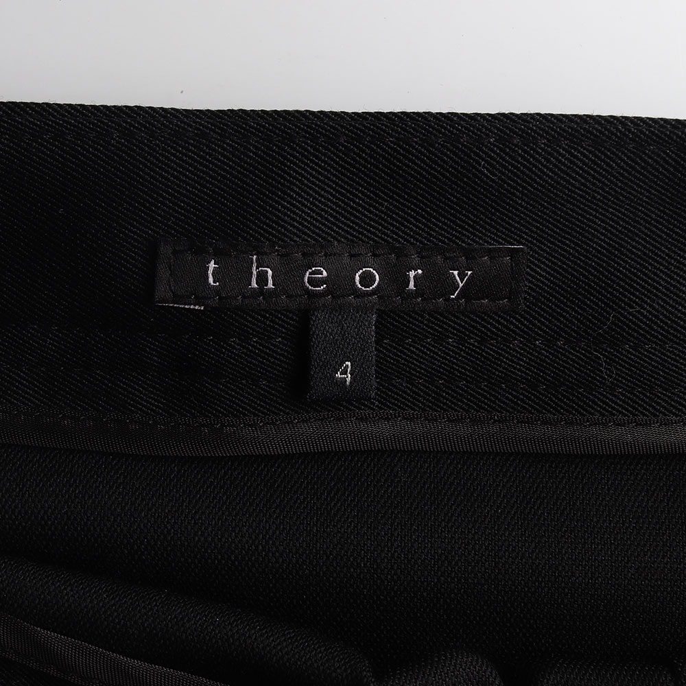 띠어리 버진울97% 블랙 베이직 정장 스커트 이미지 5