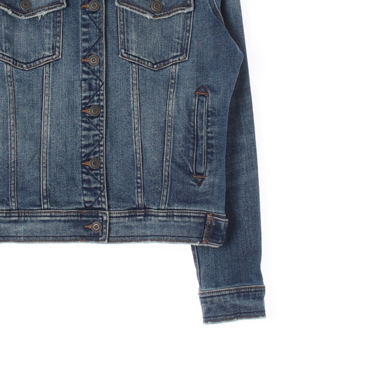 자라 중청 베이직 데님재킷 이미지 3