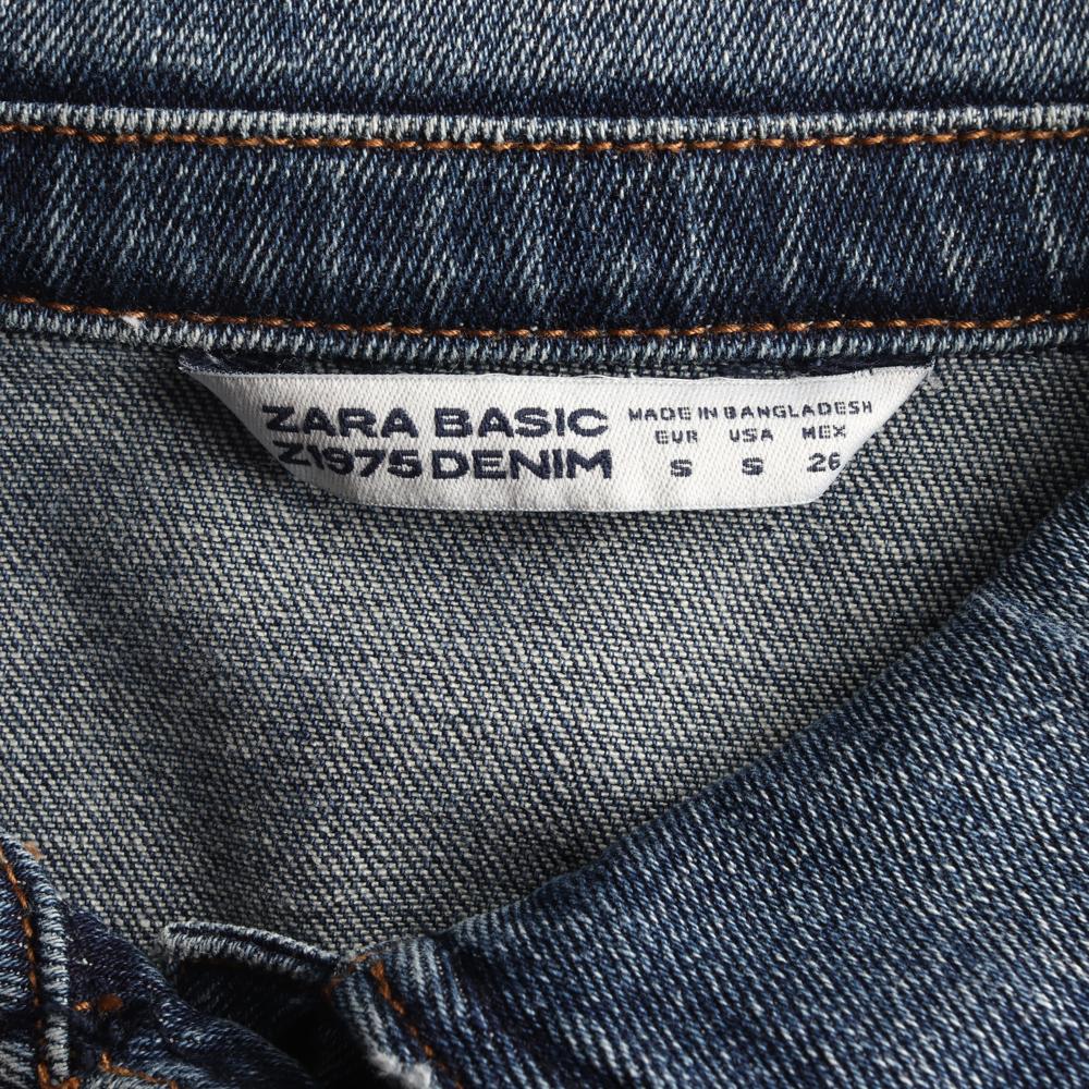 자라 중청 베이직 데님재킷 이미지 5