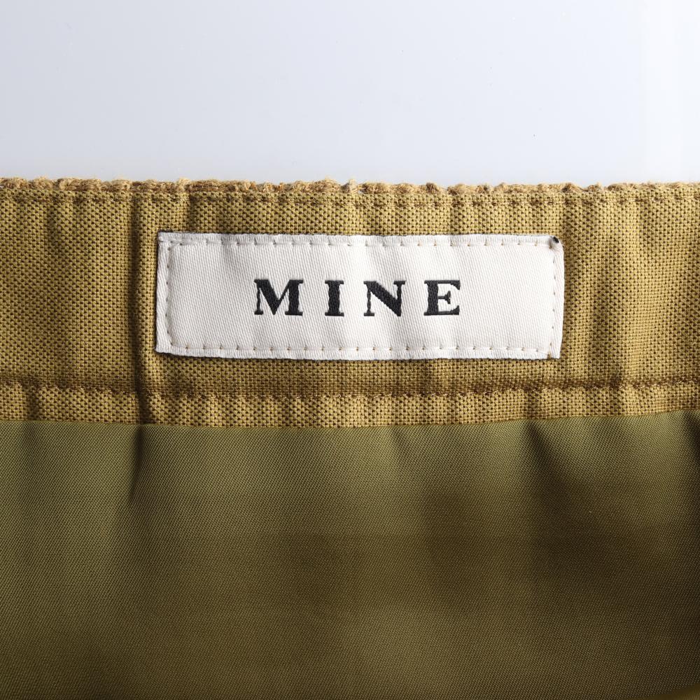 마인 카키 트위드 레이어드 트럼펫스커트 이미지 5