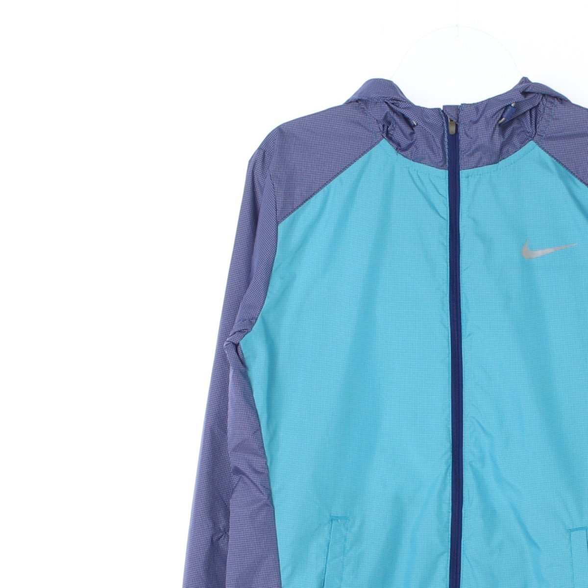 나이키 러닝 퍼플블루 후드 집업 바람막이 이미지 2
