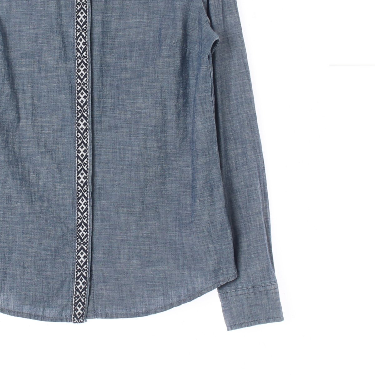 타미힐피거 데님 패치 클래식핏 셔츠 이미지 3