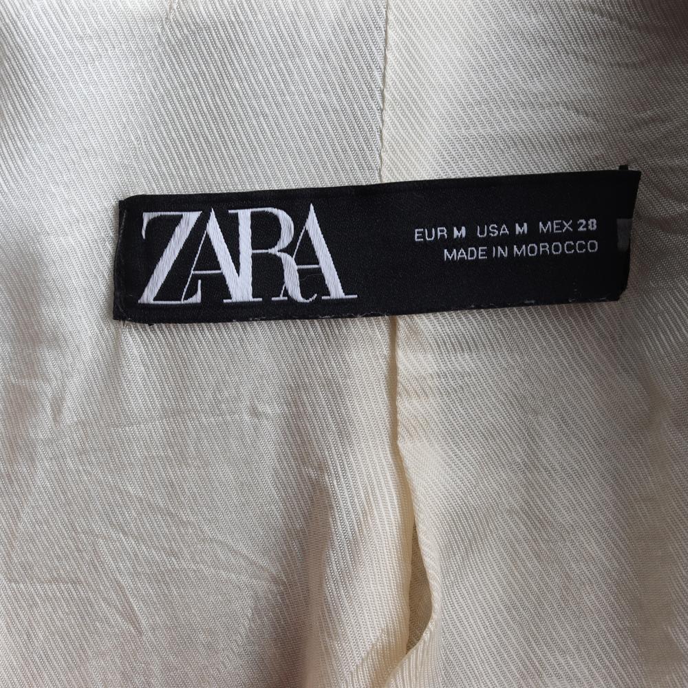 자라 오버핏 트위드 더블브레스티드재킷 이미지 6