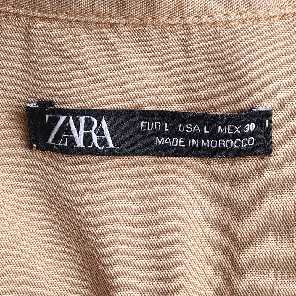 자라 베이지 벨트 사파리 점프수트 이미지 5