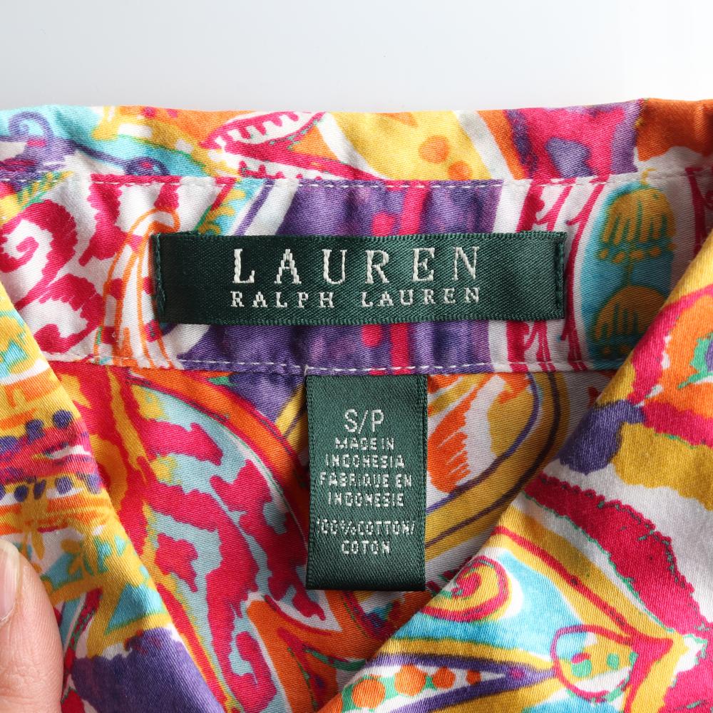 로렌 랄프 로렌 퍼플 에스닉 패턴 셔츠 이미지 5