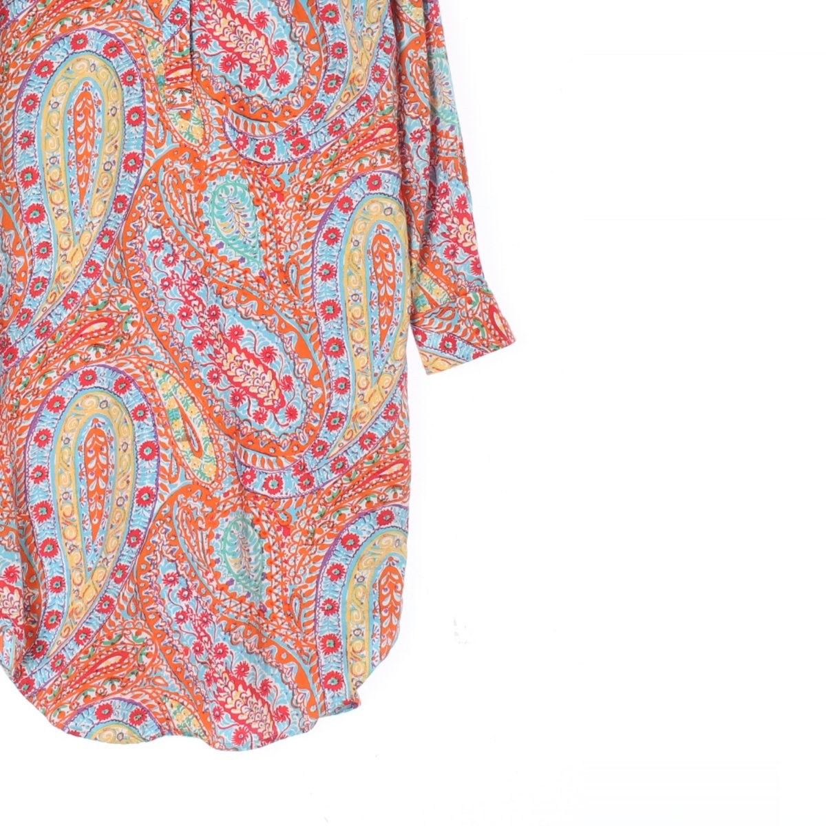 로렌 랄프 로렌 블루 에스닉패턴 롱 셔츠원피스 이미지 3