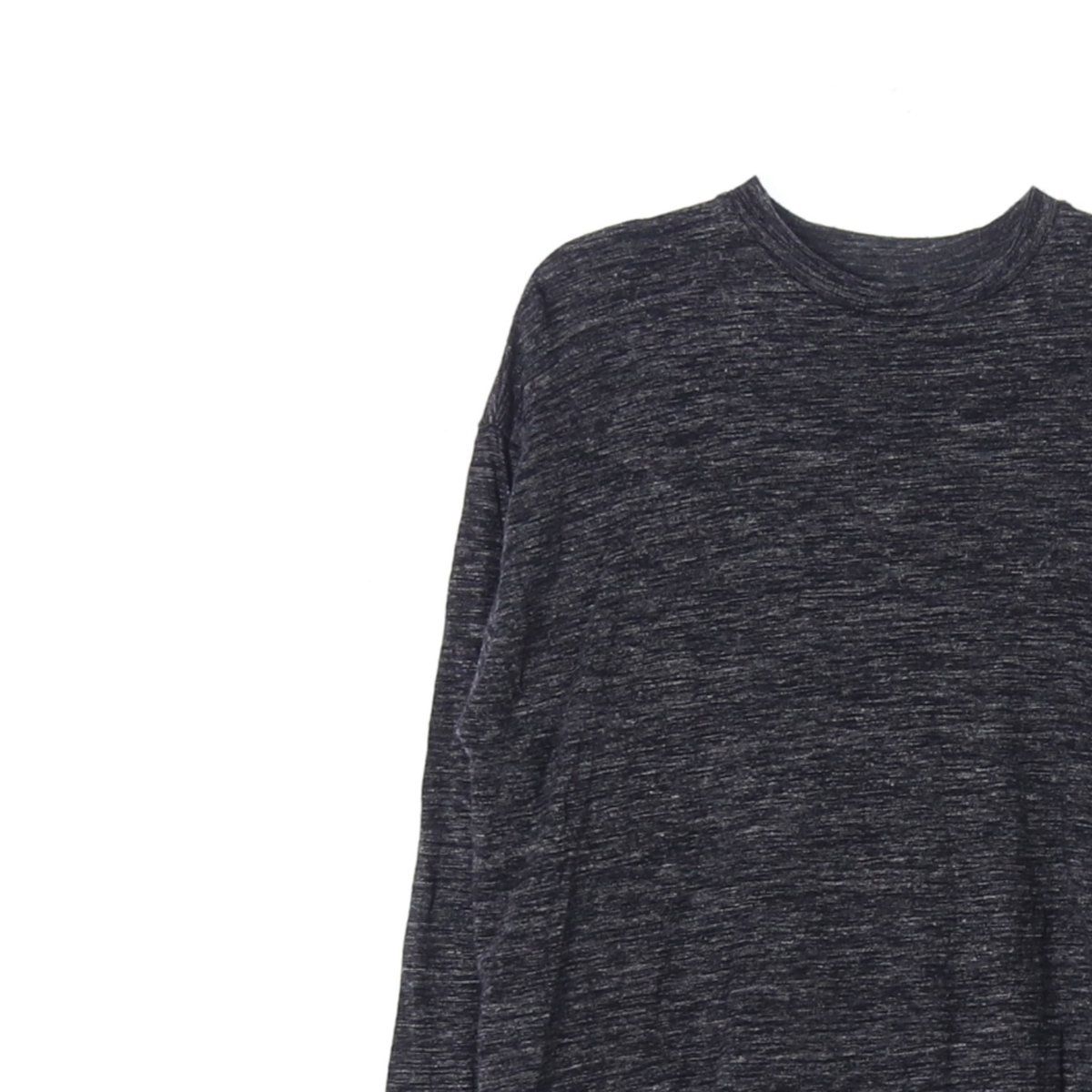 이자벨마랑 린넨/울 차콜 긴팔 라운드 티셔츠 이미지 2