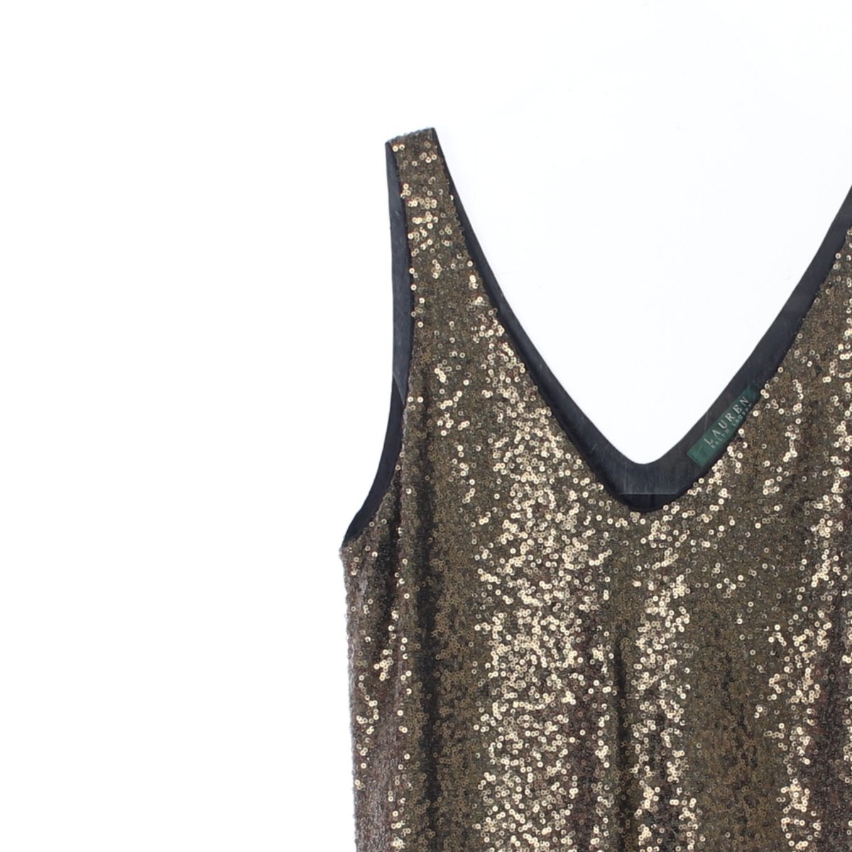 로렌 랄프 로렌 골드스팽글 민소매 블라우스 이미지 2