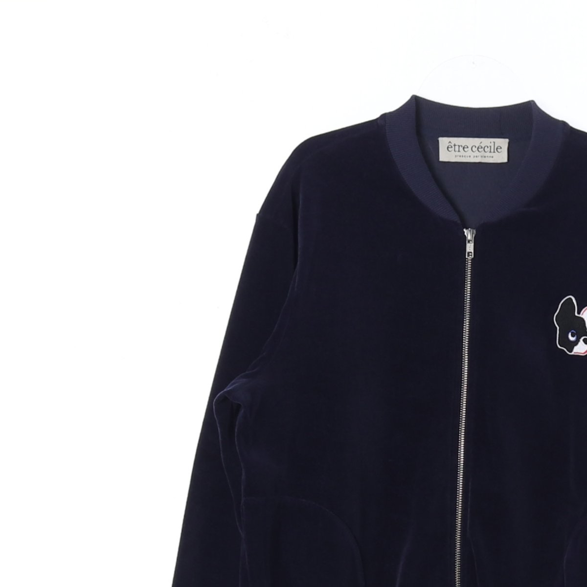 에뜨르 세실 네이비 코튼 블루종 점퍼 이미지 2