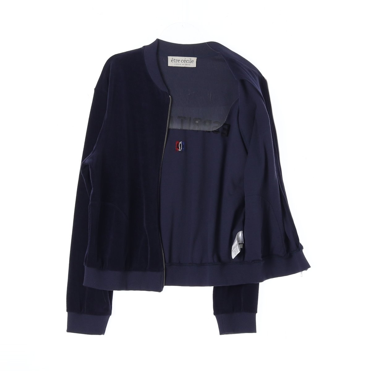 에뜨르 세실 네이비 코튼 블루종 점퍼 이미지 4