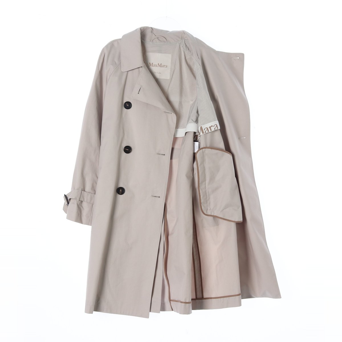 막스마라 아이보리 트렌치코트 이미지 4