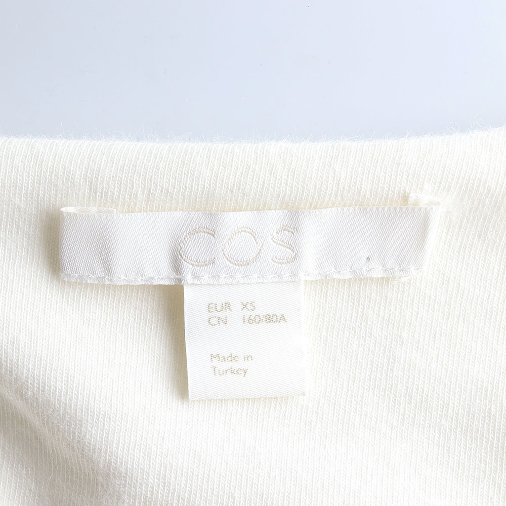 코스 아이보리 짜임 7부 라운드 티셔츠 이미지 5