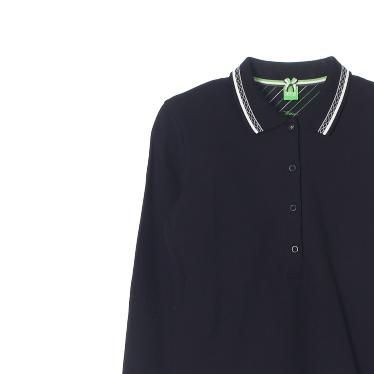 휴고 보스 블랙 긴팔 폴로 티셔츠 이미지 2