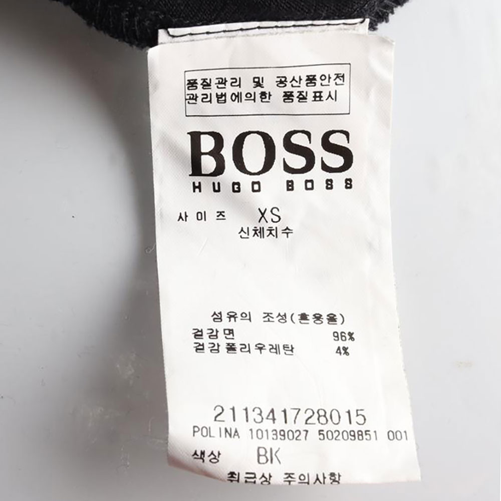 휴고 보스 블랙 긴팔 폴로 티셔츠 이미지 6