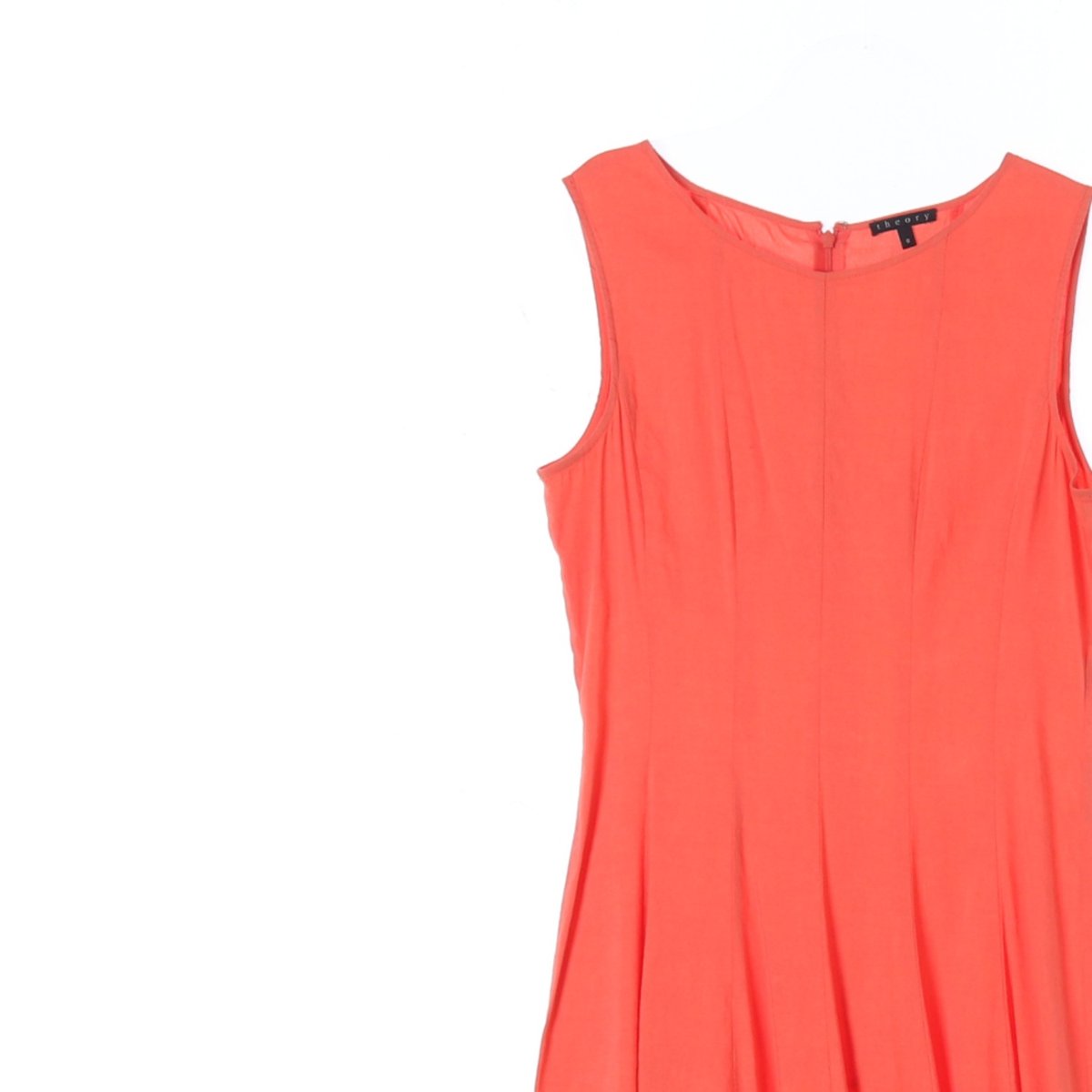 띠어리 린넨62% 민소매 플레어 미니 드레스 이미지 2