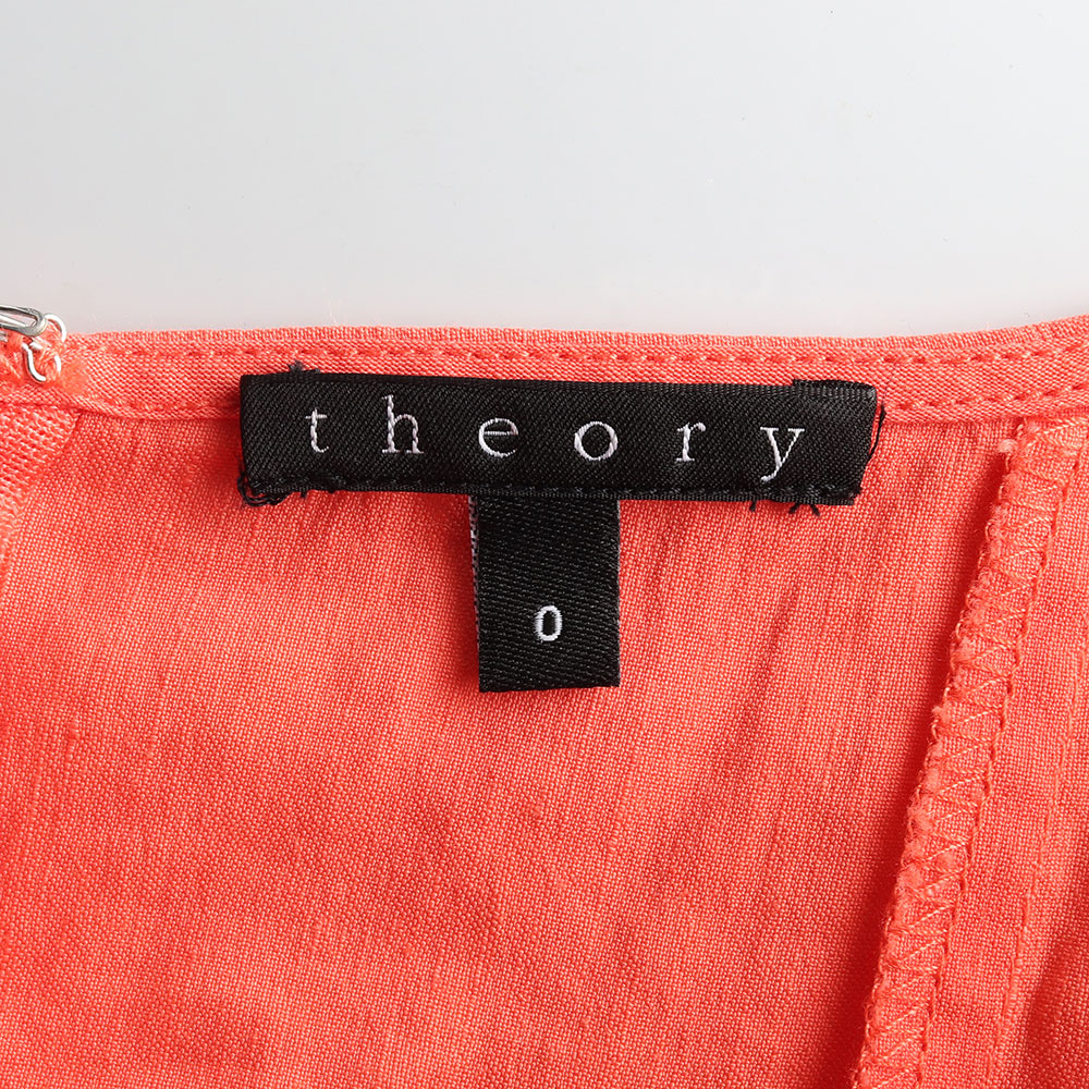 띠어리 린넨62% 민소매 플레어 미니 드레스 이미지 5