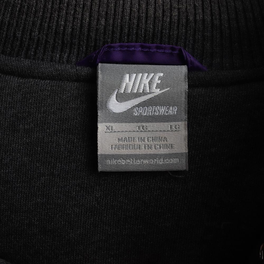 나이키 차콜 패디드 블루종 바시티 재킷 점퍼 이미지 6