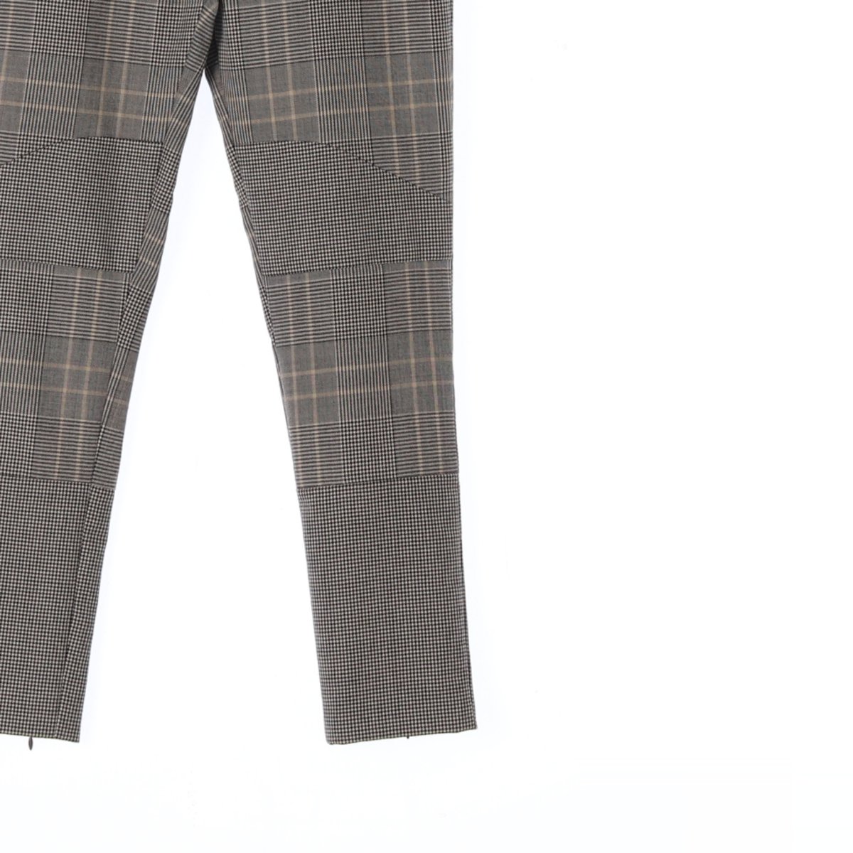 끌로에 울100% 체크 지퍼 슬림 슬랙스 이미지 3