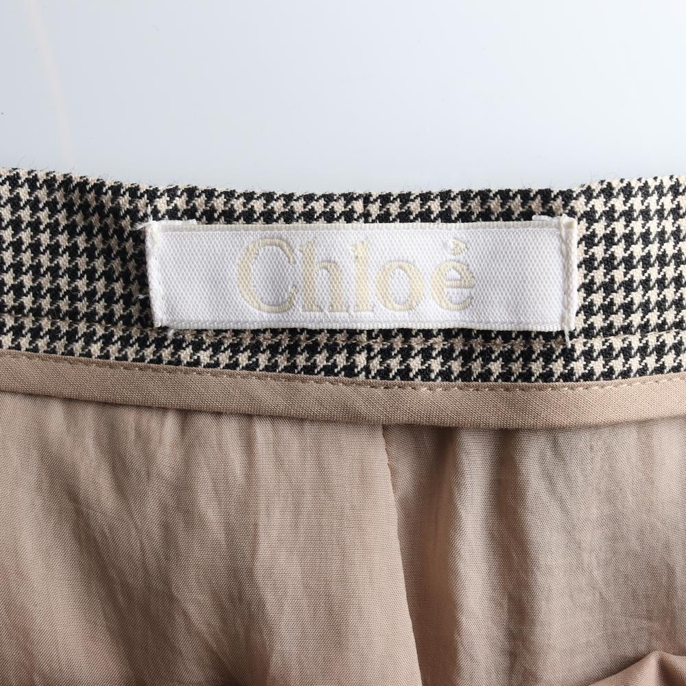 끌로에 울100% 체크 지퍼 슬림 슬랙스 이미지 5