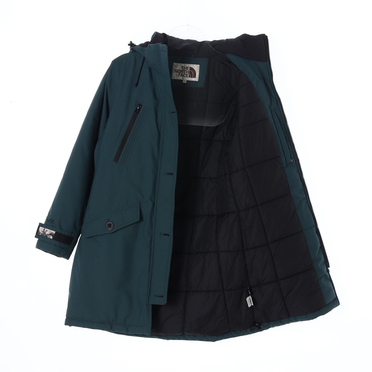노스페이스 그린 패딩 점퍼 이미지 4