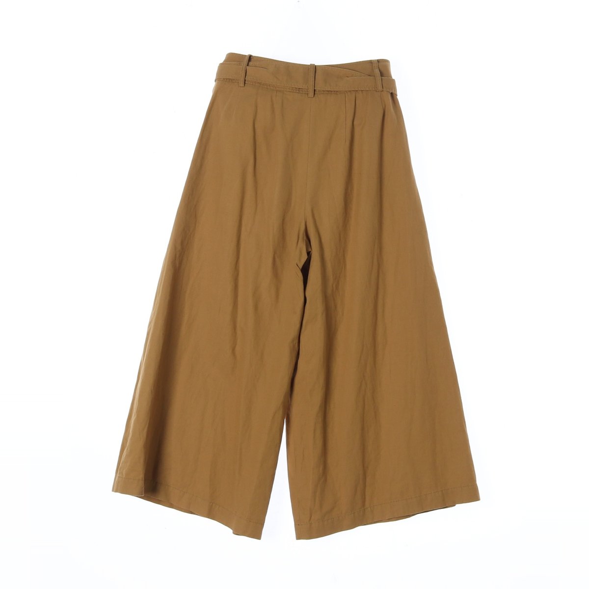 바네사브루노 카멜 린넨 리본 타이벨트 와이드팬츠 이미지 4