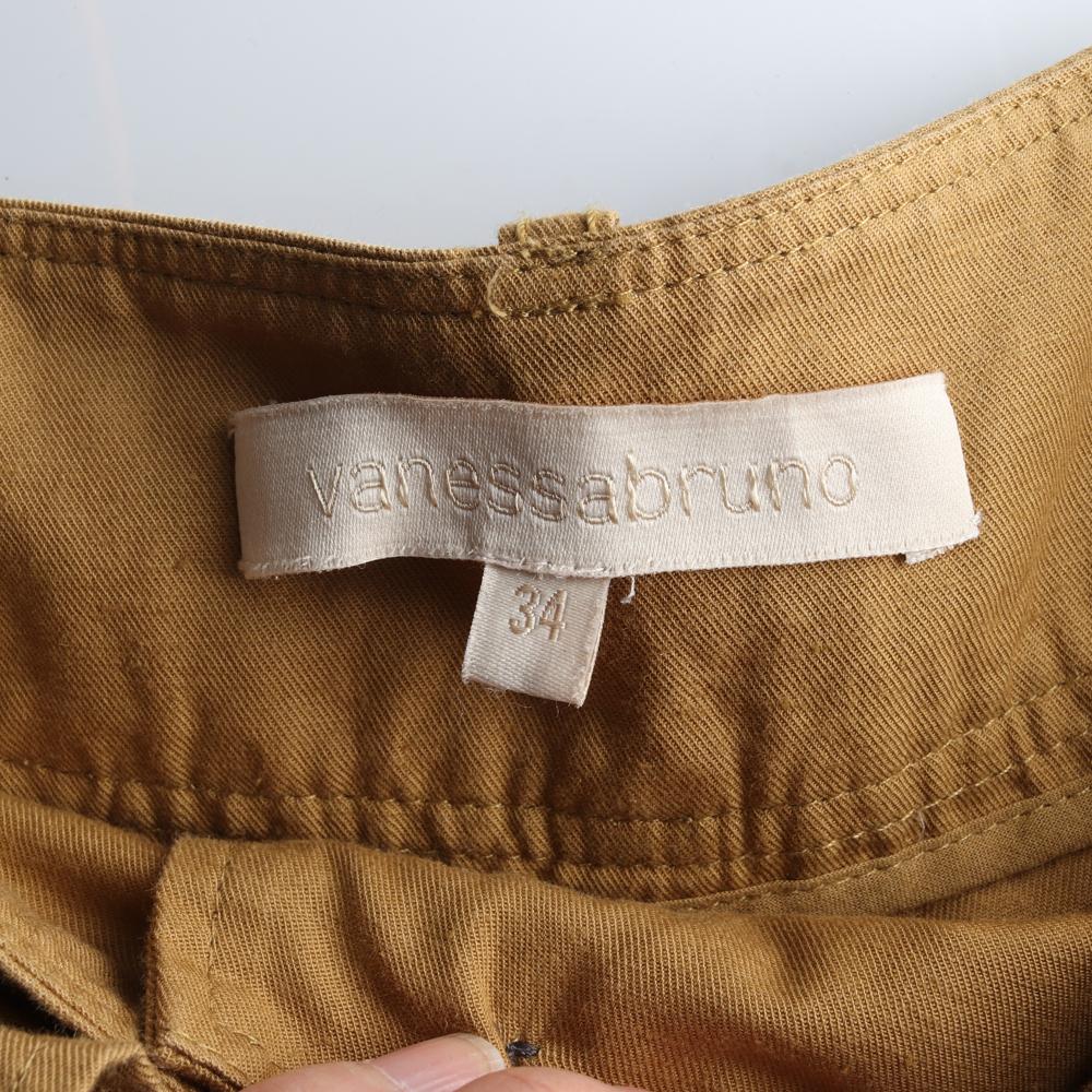 바네사브루노 카멜 린넨 리본 타이벨트 와이드팬츠 이미지 5