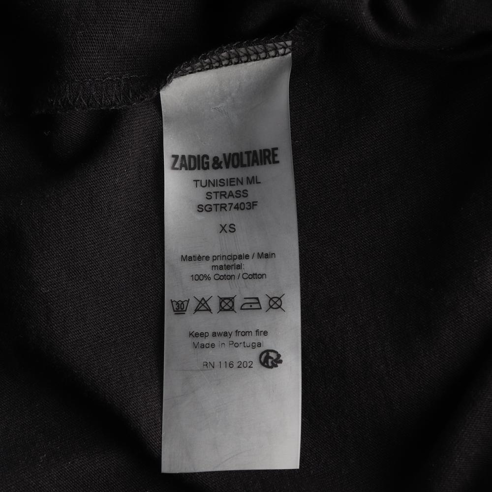 쟈딕앤볼테르 블랙 헨리텍 긴팔 티셔츠 이미지 6