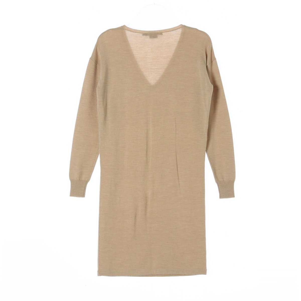 폴로 랄프 로렌 베이지 메리노울100% 브이넥 니트원피스 이미지 4