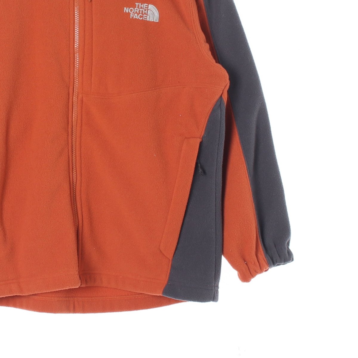 노스페이스 셰르파 차콜오렌지 플리스 기모 집업재킷 이미지 3