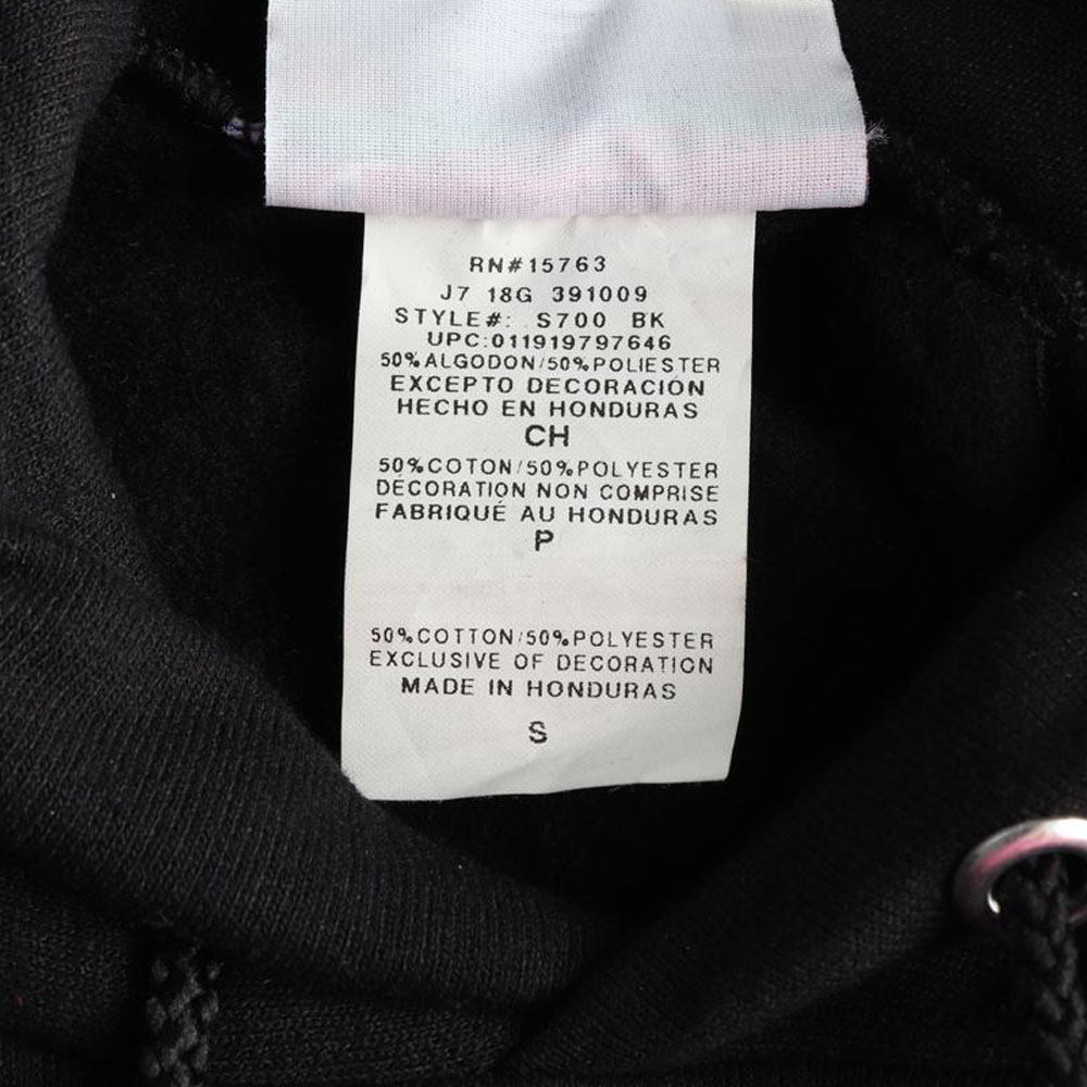 챔피온 블랙 기본 후드티셔츠 이미지 6