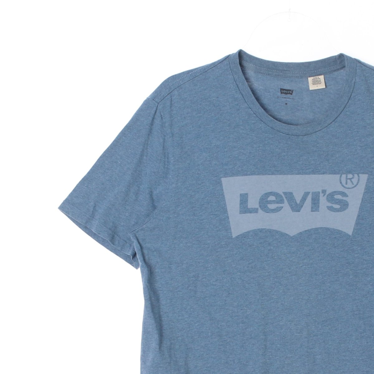 리바이스 하늘색 로고 반팔 라운드 티셔츠 이미지 2
