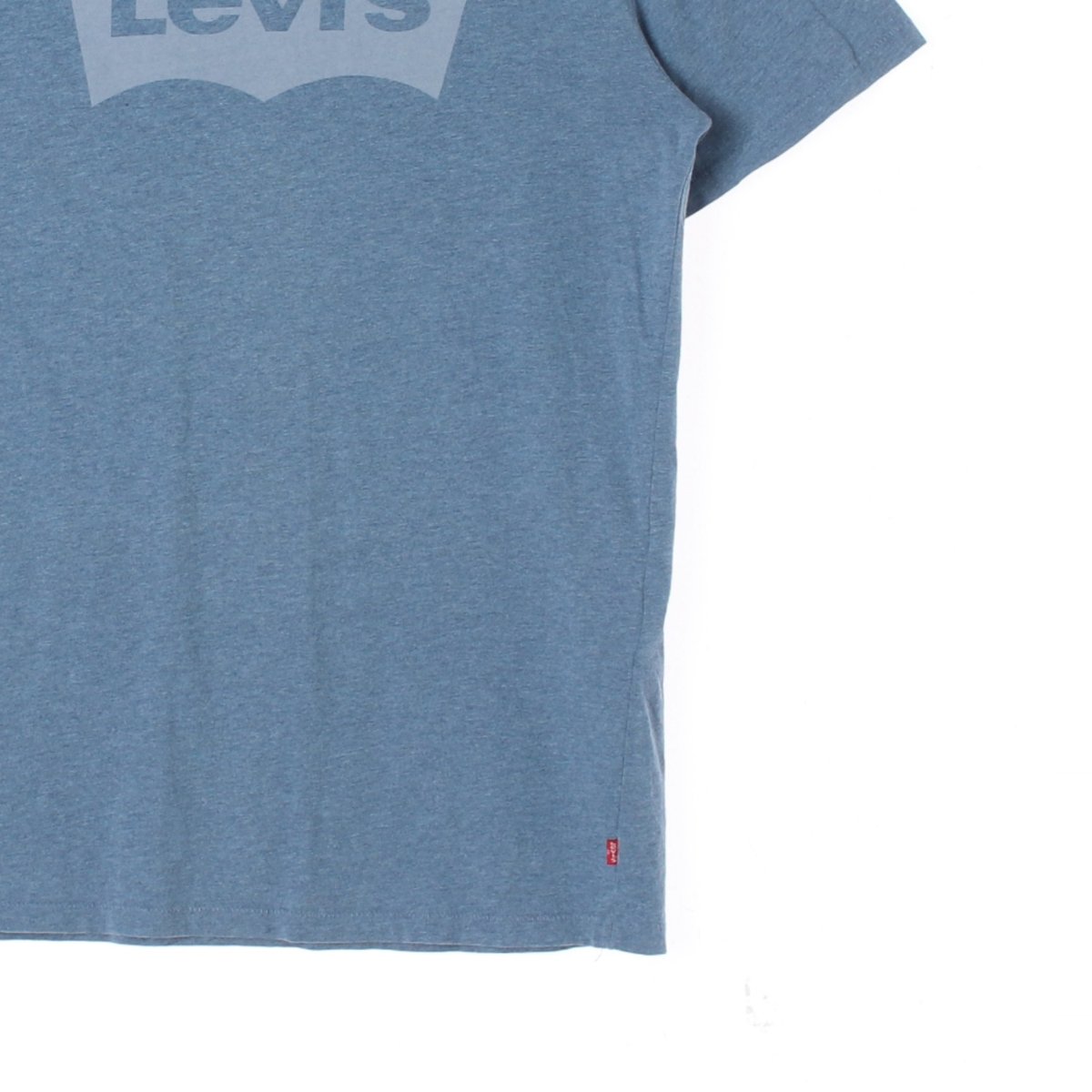 리바이스 하늘색 로고 반팔 라운드 티셔츠 이미지 3