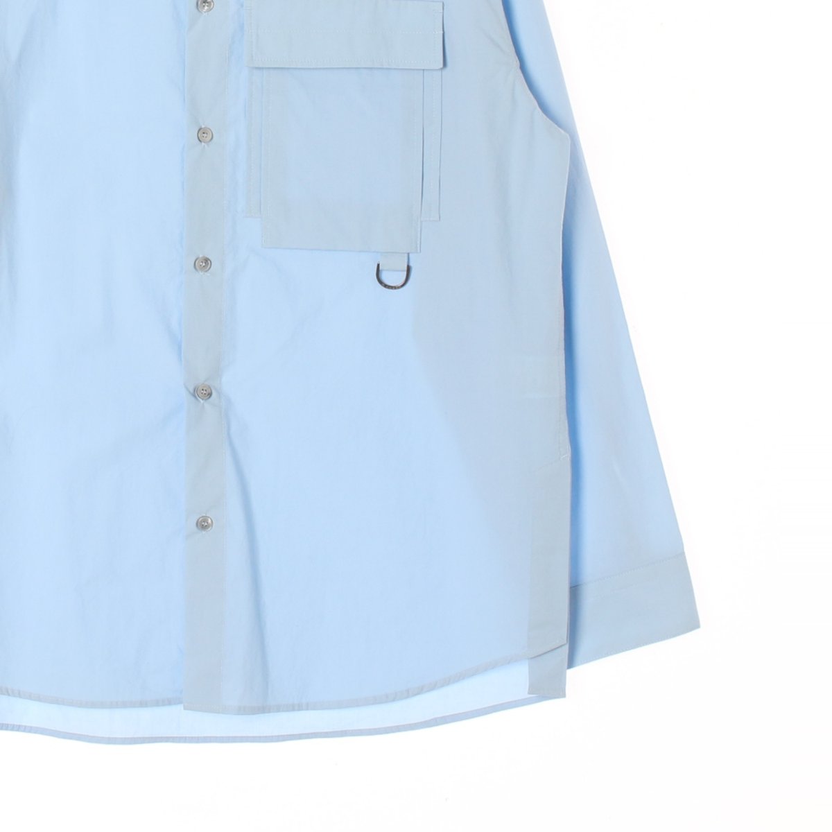 일꼬르소 스카이블루 포켓 오버핏 셔츠 이미지 3