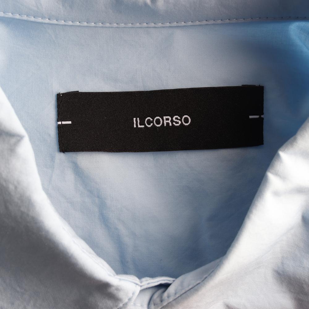 일꼬르소 스카이블루 포켓 오버핏 셔츠 이미지 5