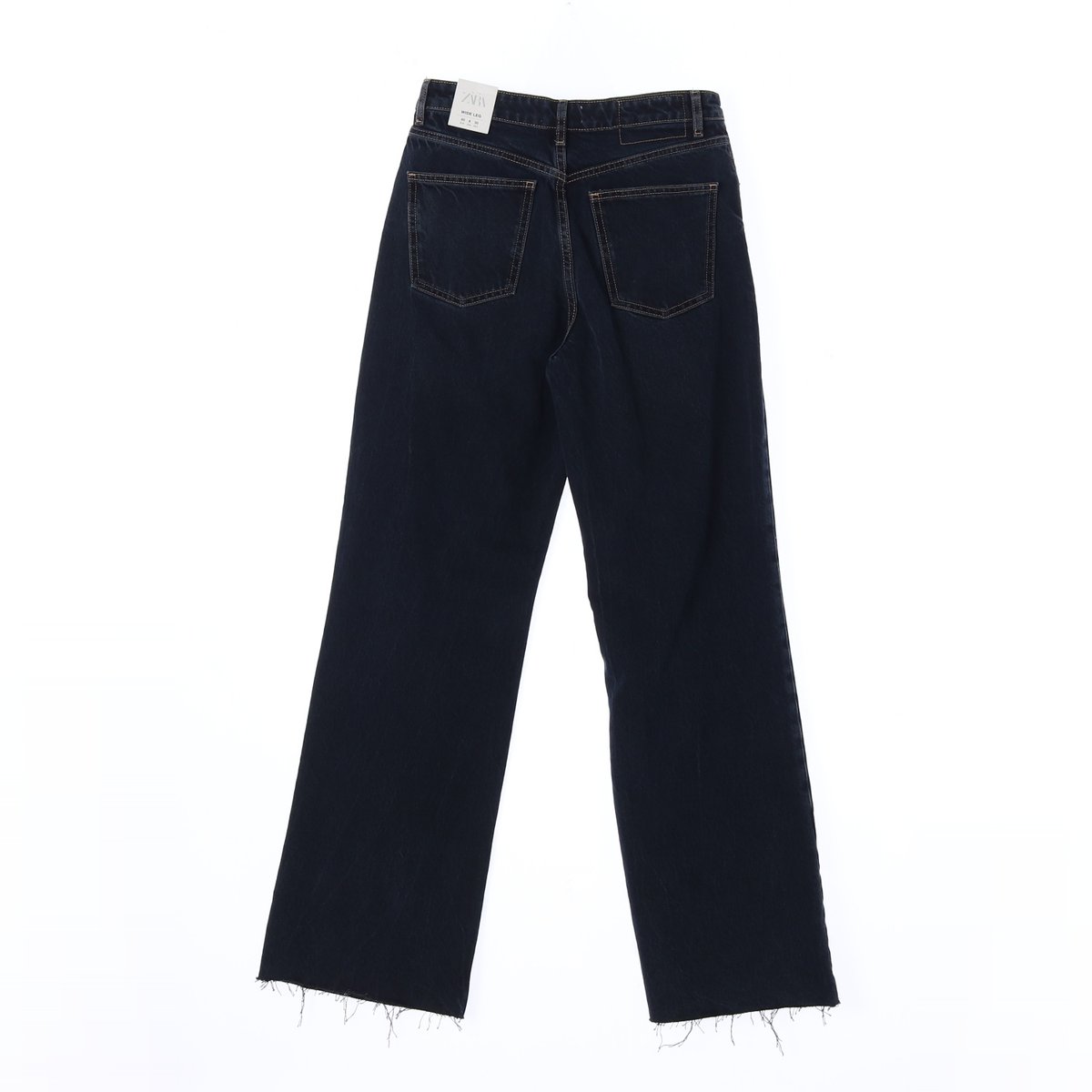 (새상품) 자라 진청 와이드 데님 청바지 이미지 4