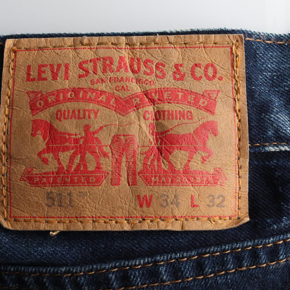 리바이스511 진청 데님 청바지 진 이미지 5