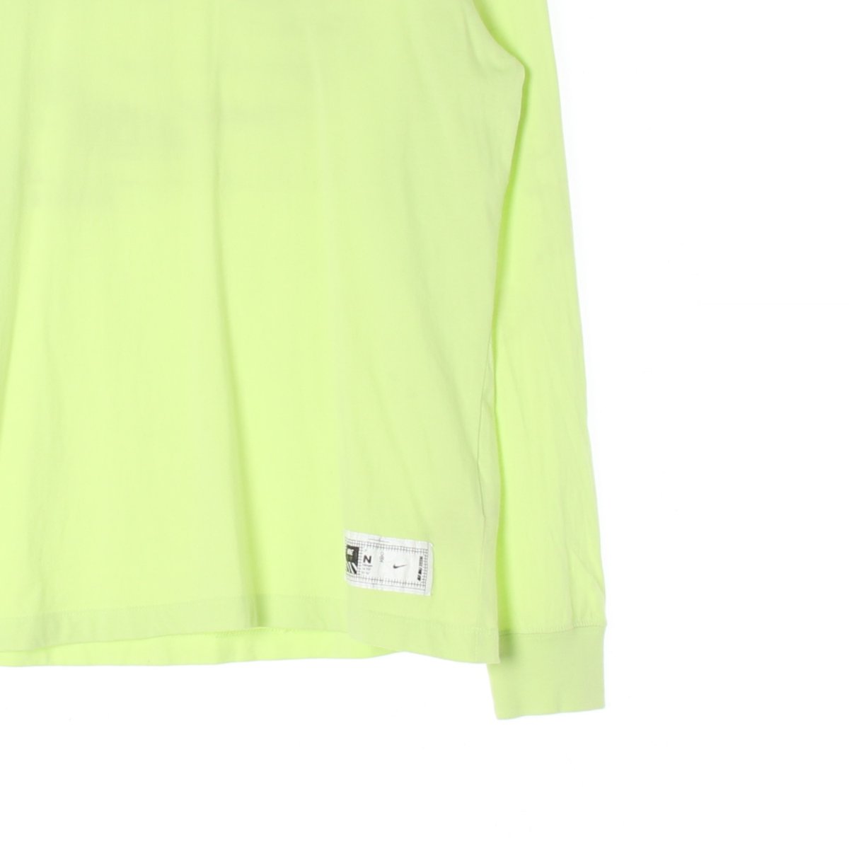 나이키 에어 형광노랑 긴팔 라운드 티셔츠 이미지 3