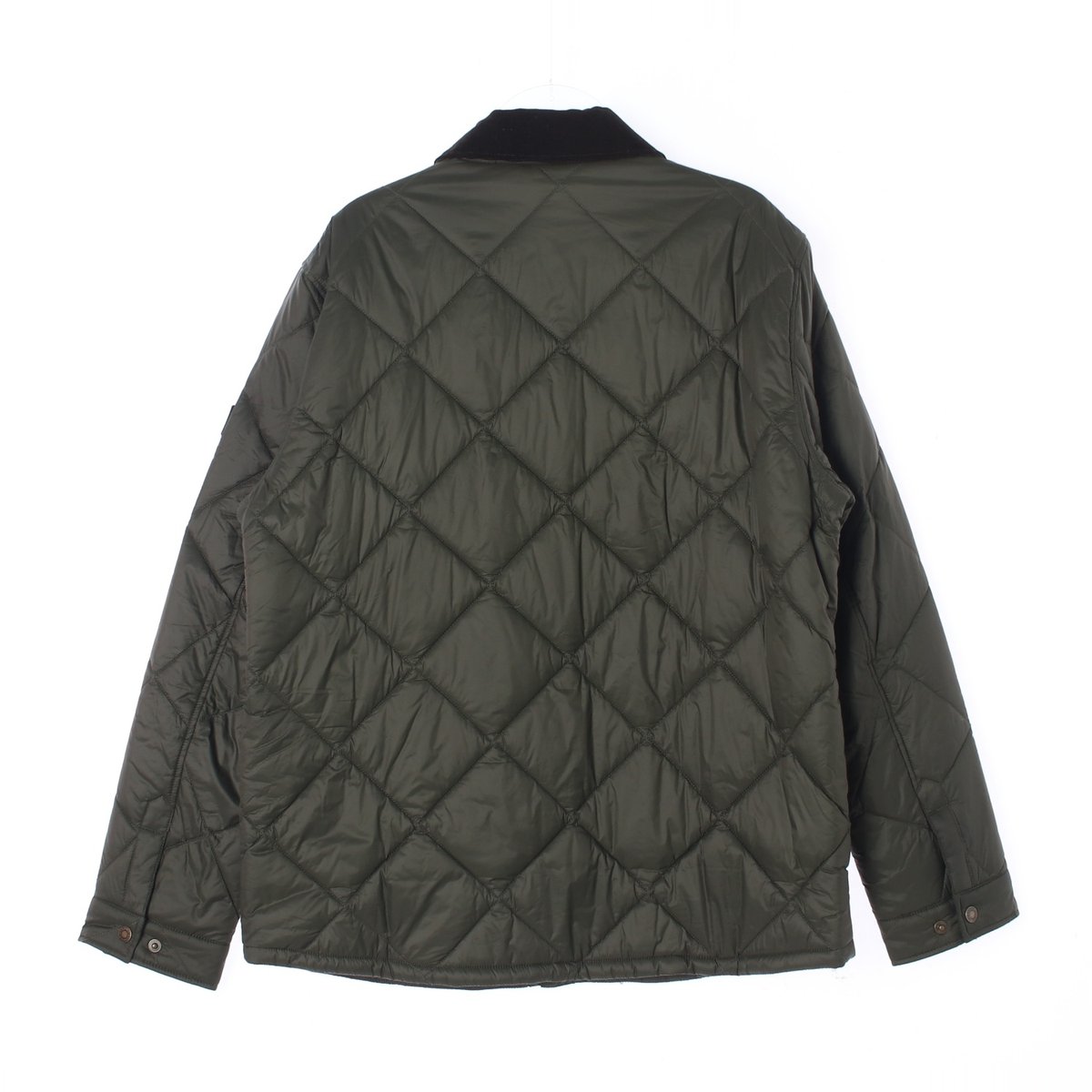 바버 카키 퀼팅 패딩 셔츠 재킷 이미지 5