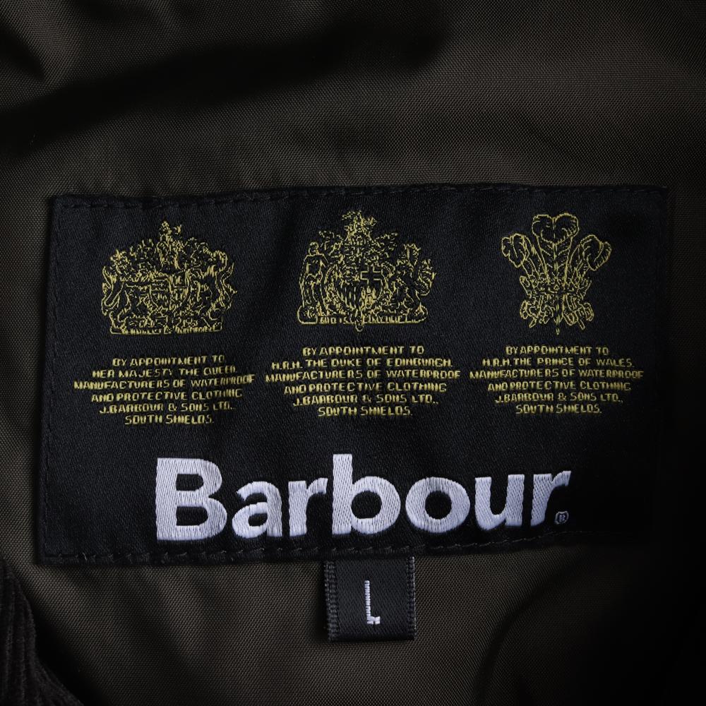 바버 카키 퀼팅 패딩 셔츠 재킷 이미지 6